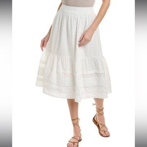 Madewell Pintuck tiered skirt